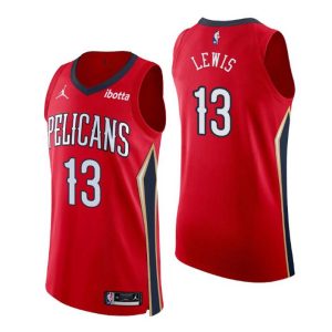 New Orleans Pelicans Trikot No. 13 Kira Lewis Jr. Authentic Rot