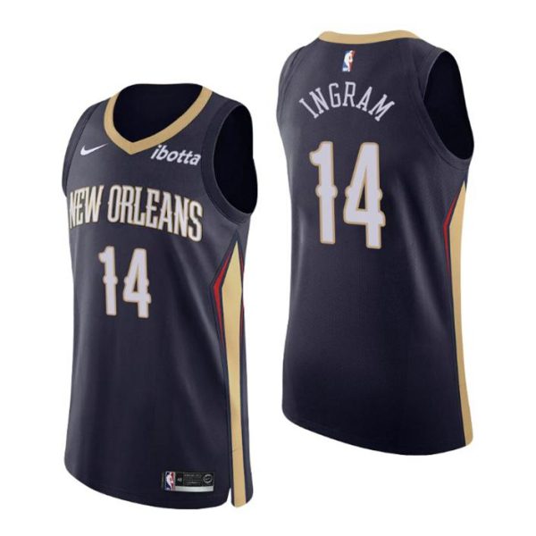 New Orleans Pelicans Trikot No. 14 Brandon Ingram Authentic Navy