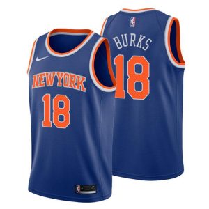 New York Knicks Trikot Icon Edition Alec Burks 18 Blau