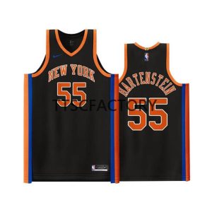 New York Knicks Trikot Isaiah Hartenstein 55 Nike 2022-23 City Edition Schwarz Herren Swingman