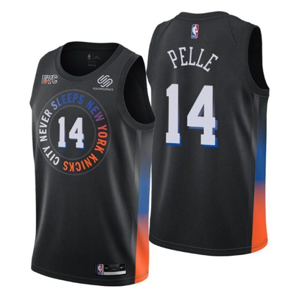 New York Knicks Trikot No. 14 Norvel Pelle Schwarz Swingman City Edition