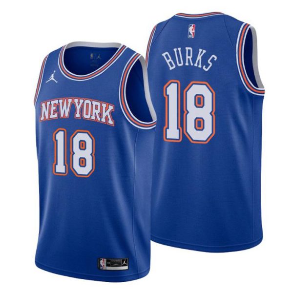 New York Knicks Trikot Statement Edition Alec Burks 18 Blau