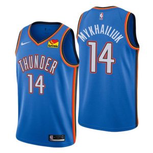 Oklahoma City Thunder Trikot #14 Sviatoslav Mykhailiuk Swingman Royal City Edition 2021