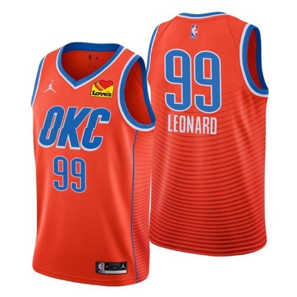 Oklahoma City Thunder Trikot #99 Meyers Leonard Swingman Orange Statement Edition 2021