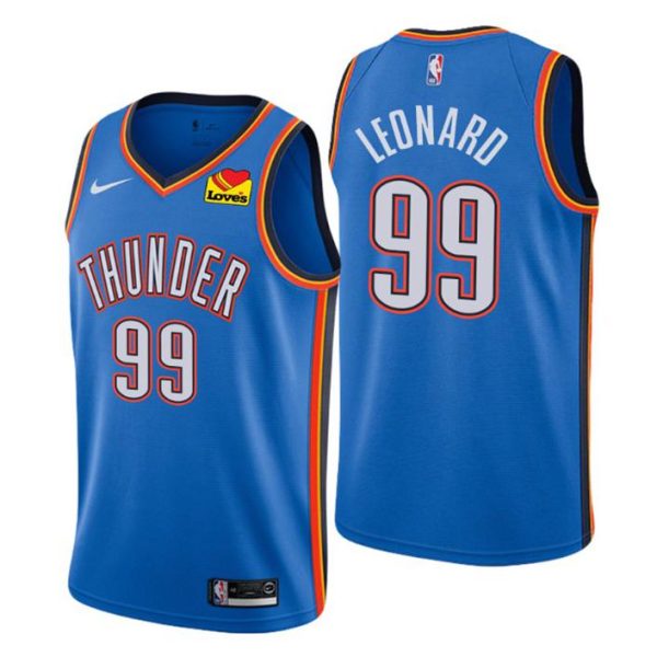 Oklahoma City Thunder Trikot #99 Meyers Leonard Swingman Royal City Edition 2021