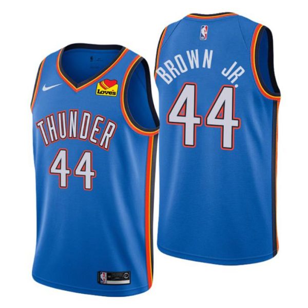 Oklahoma City Thunder Trikot Icon Edition #44 Charlie Braun Jr. Blau Swingman