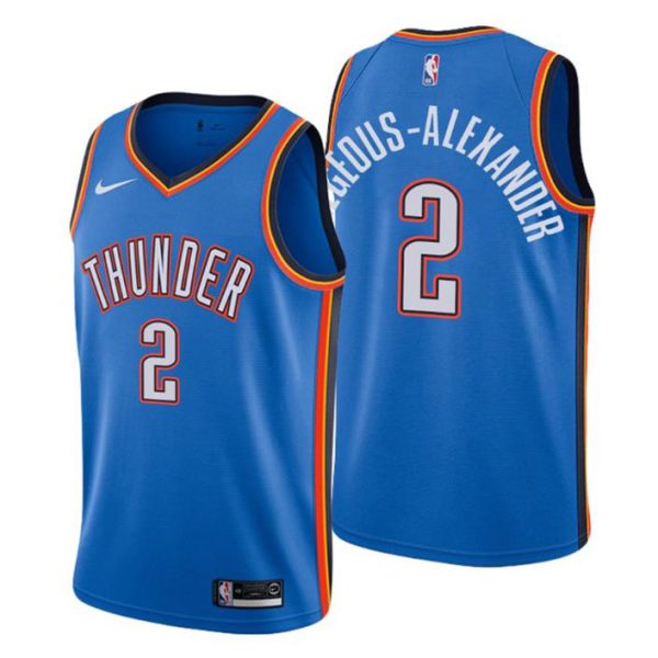 Oklahoma City Thunder Trikot Icon Edition No.2 Shai Gilgeous-Alexander Blau 2020-21