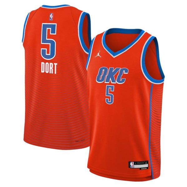 Oklahoma City Thunder Trikot Jordan Statement Edition Swingman 22 – Orange – Luguentz Dort – Kinder