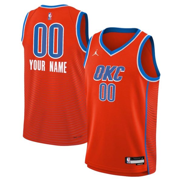 Oklahoma City Thunder Trikot Jordan Statement Swingman 22 – Benutzerdefinierte – Kinder