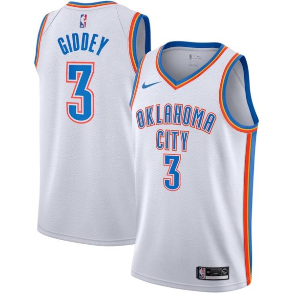 Oklahoma City Thunder Trikot Nike Association Edition Swingman – Weiß – Josh Giddey – Kinder
