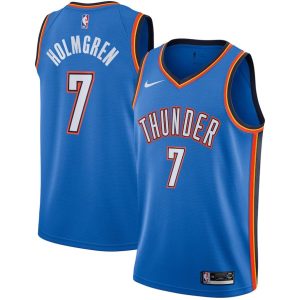 Oklahoma City Thunder Trikot Nike Icon Edition Swingman – Blau – Chet Holmgren – Kinder
