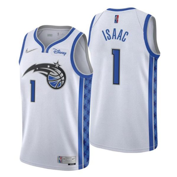 Orlando Magic Trikot NO. 1 Jonathan Isaac Earned Edition Weiß