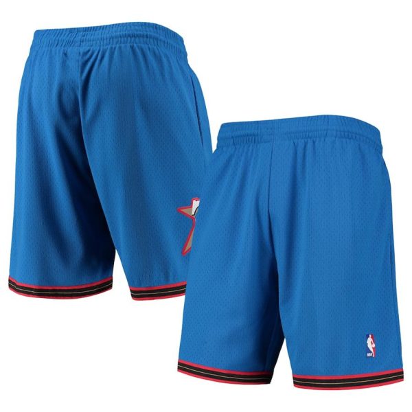 Philadelphia 76ers Mitchell & Ness 1999-00 Hardwood Classics Swingman Shorts – Royal