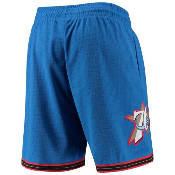 Philadelphia 76ers Mitchell & Ness 1999-00 Hardwood Classics Swingman Shorts – Royal