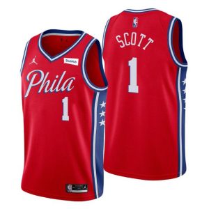 Philadelphia 76ers Trikot #1 Mike Scott Swingman Rot Statement Edition 2021