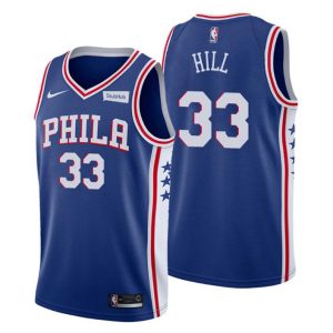 Philadelphia 76ers Trikot Icon Edition George Hill No. 33 Royal Swingman