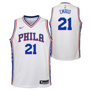 Philadelphia 76ers Trikot Nike Association Swingman – Joel Embiid – Kinder