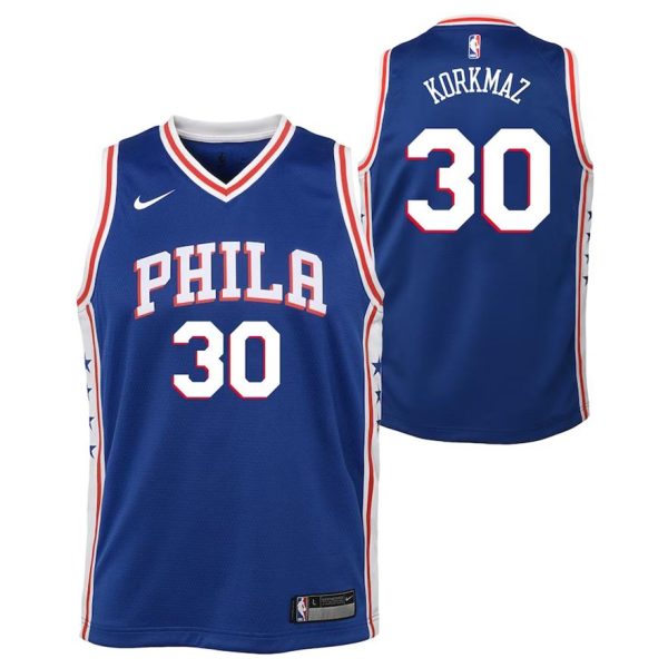 Philadelphia 76ers Trikot Nike Icon Swingman – Furkan Korkmaz – Kinder