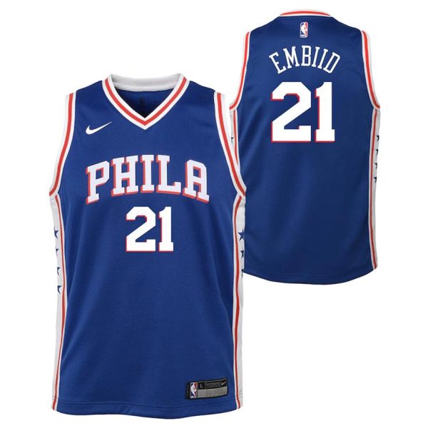 Philadelphia 76ers Trikot Nike Icon Swingman – Joel Embiid – Kinder