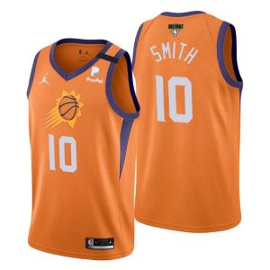 Phoenix Suns Trikot 2021 NBA Finals #10 Jalen Smith Orange Statement Edition Swingman