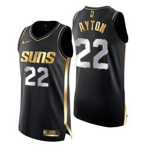 Phoenix Suns Trikot Deandre Ayton Golden Edition Authentic Limited Schwarz Gold