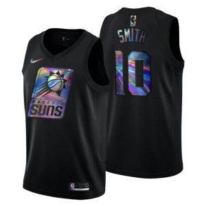 Phoenix Suns Trikot Jalen Smith #10 Iridescent Holographic Schwarz