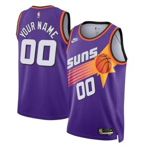 Phoenix Suns Trikot Nike Classic Edition Swingman – Field LilaWhite – Benutzerdefinierte