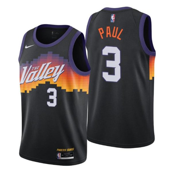 Phoenix Suns Trikot Swingman Chris Paul No. 3 City Edition Schwarz