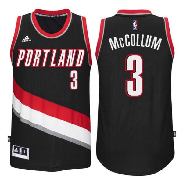 Portland Trail Blazers Trikot #3 C.J. McCollum New Swingman Road Schwarz