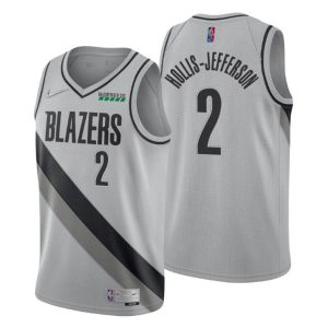 Portland Trail Blazers Trikot Earned Edition #2 Rondae Hollis-Jefferson Grau