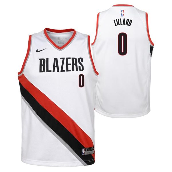 Portland Trail Blazers Trikot Nike Association Swingman – Damian Lillard – Kinder