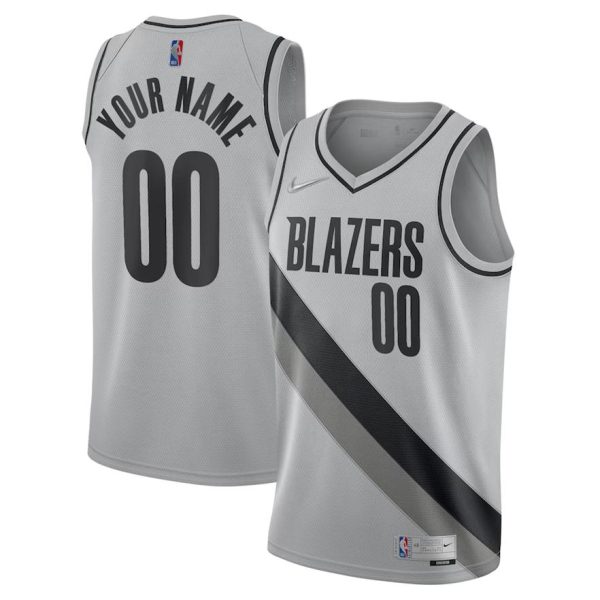 Portland Trail Blazers Trikot Nike Earned Edition Swingman – Benutzerdefinierte – Herren