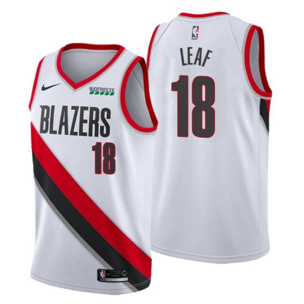 Portland Trail Blazers Trikot No. 18 T.J. Leaf Weiß Swingman Association Edition