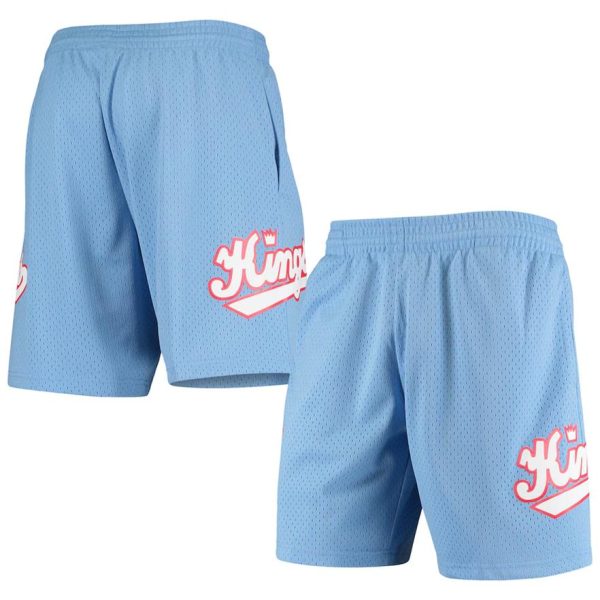 Sacramento Kings Mitchell & Ness Hardwood Classics Swingman Shorts – Blau