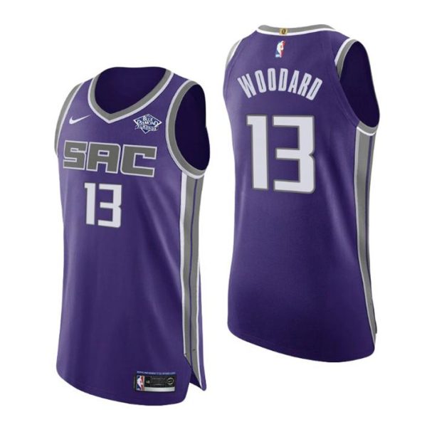 Sacramento Kings Trikot #13 Robert Woodard II Authentic Icon Edition Lila