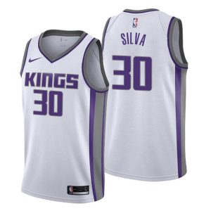 Sacramento Kings Trikot Association Edition Chris Silva No. 30 Weiß Swingman