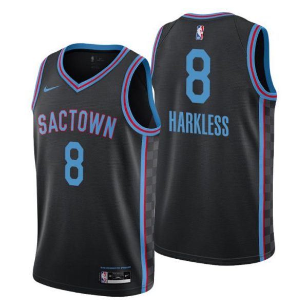 Sacramento Kings Trikot City Edition Maurice Harkless No. 8 Schwarz Swingman