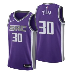 Sacramento Kings Trikot Icon Edition Chris Silva No. 30 Lila Swingman