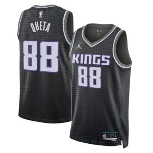 Sacramento Kings Trikot Jordan Statement Edition 2022-23 Swingman Schwarz Version Neemias Queta 88 Herren