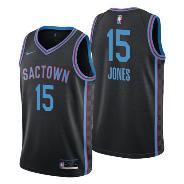 Sacramento Kings Trikot No. 15 Damian Jones Schwarz Swingman City Edition