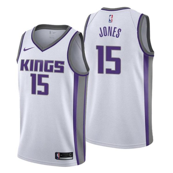 Sacramento Kings Trikot No. 15 Damian Jones Weiß Swingman Association Edition