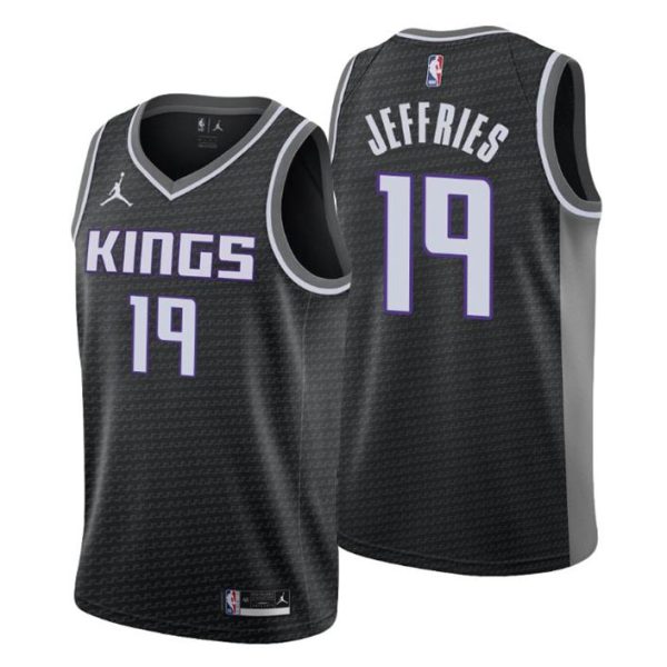 Sacramento Kings Trikot Statement Edition DaQuan Jeffries 19 Schwarz