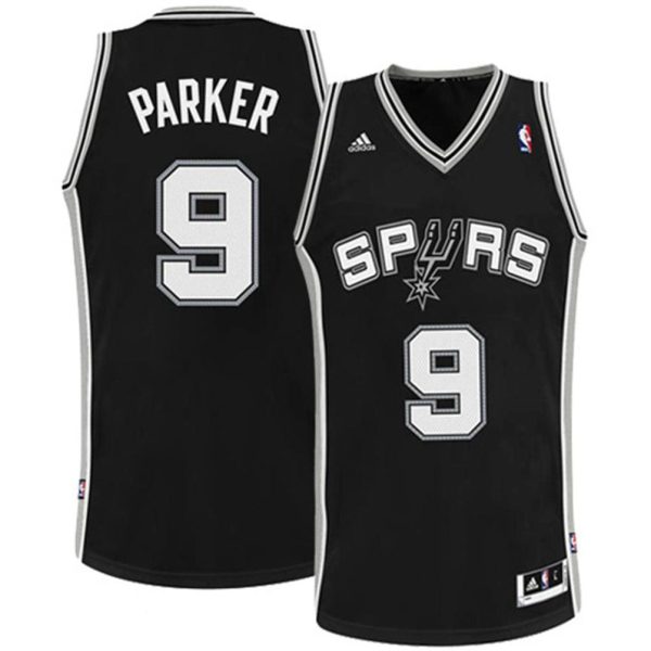 San Antonio Spurs Trikot #9 Tony Parker Revolution 30 Swingman Schwarz