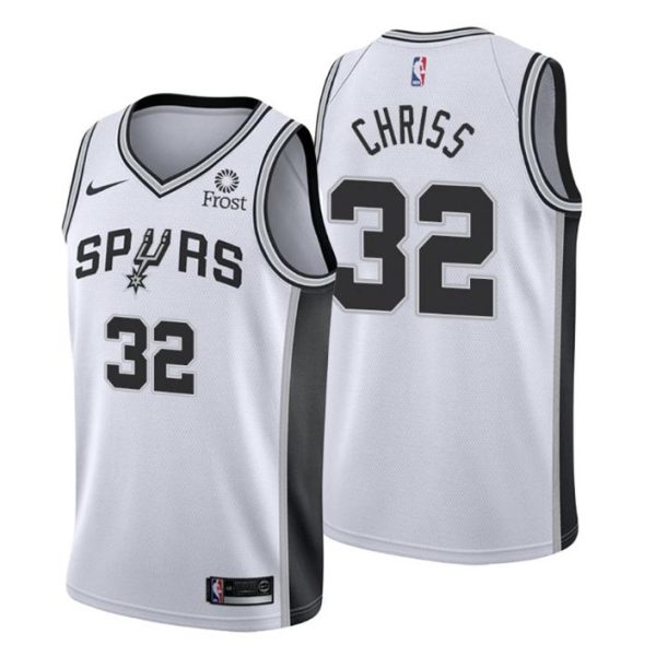 San Antonio Spurs Trikot Association Edition #32 Marquese Chriss Weiß