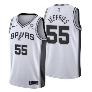 San Antonio Spurs Trikot Association Edition DaQuan Jeffries No. 55 Weiß Swingman