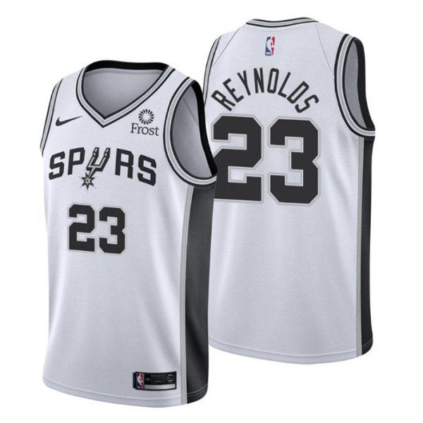 San Antonio Spurs Trikot No. 23 Cameron Reynolds Weiß Swingman Association Edition