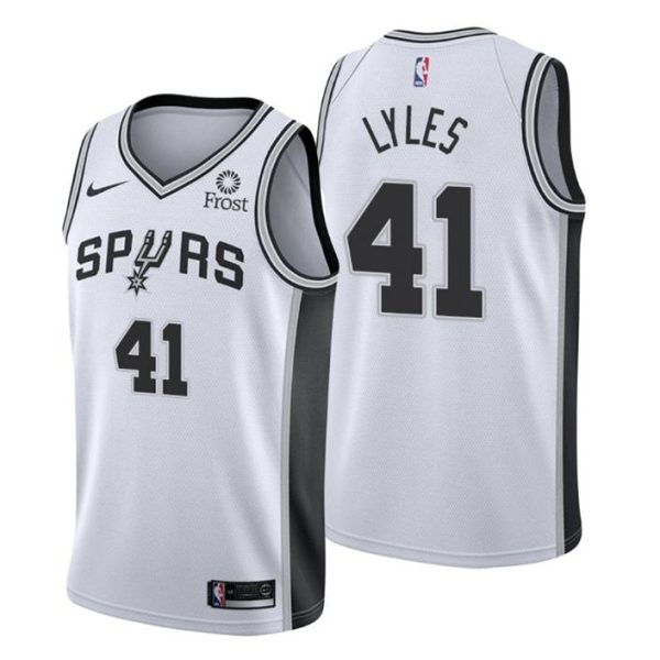 San Antonio Spurs Trikot No. 41 Trey Lyles Weiß Swingman Association Edition