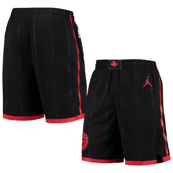 Toronto Raptors Jordan Brand SchwarzRed 202021 Association Edition Performance Swingman Short