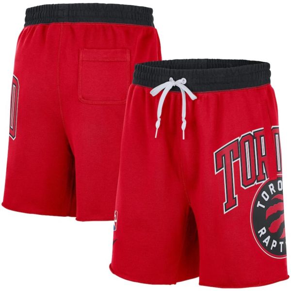 Toronto Raptors Nike 75th Anniversary Courtside Fleece Shorts – Rot