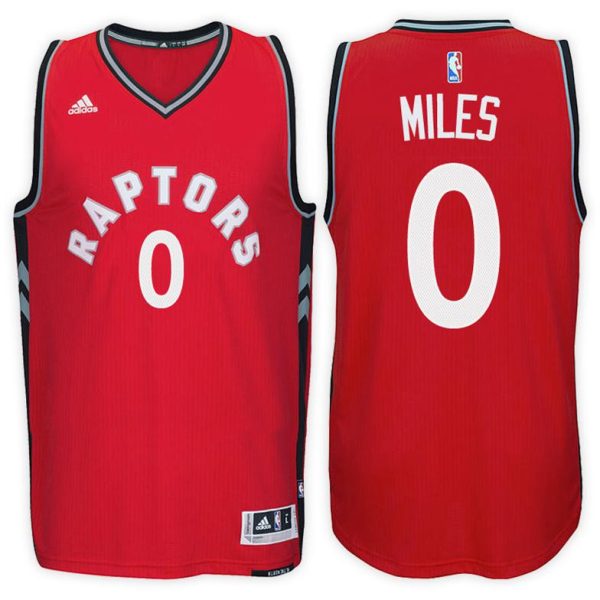 Toronto Raptors Trikot #0 C.J. Miles Road Rot New Swingman